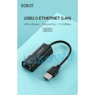 用於 Nintendo Switch 的機器人 EA10 USB 2.0 轉 RJ45 LAN 以太網適配器