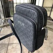 Michael Kors Ladies Crossbody Bag Flight Handbag Messenger Purse Shoulder Black