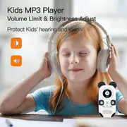 Mp3 Player For Kids, Cute Panda Portable Music Player Mp3, Mp3 Player With Bluetooth 5.0