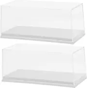 NAMOARLY Figure Display Case Acrylic Car Model Display Boxes Multipurpose Storage Boxes Secure Storage for Collectibles