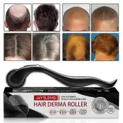 Hair Derma Roller 600 Titanium Micro Needles Roller Hair Regeneration Growth Scalp Massager