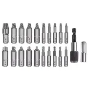 22* Broken Screw Extractor Remover Set Easy Out Damaged Stripped Drill Bits Bolt