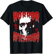VidiAmazing Horror Aficionado Scary Thriller Chiller Movies Books Lovers ds140 T-Shirt