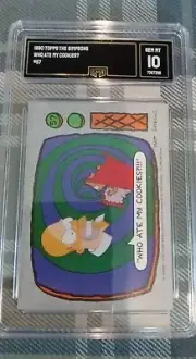 1990 Topps SIMPSONS #57 Card GMA not PSA Grade GEM 10 Bart Homer Rookie