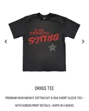 Travis Scott Young Thug DAYS BEFORE RODEO DRXGS TEE Size Medium New Drop