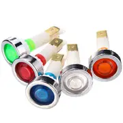 12V 10mm LED Indicator Lamp Pilot Dash Dashboard Panel Warning Light 29 BLUE