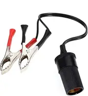 Parliky 12V Car Battery Clip Adapter with Alligator Clips for Accessories Durable Battery Terminal Connector for Vehicles and Automotive Use Supply for Lighter