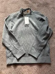 Tommy Bahama men’s flip coast snap mock pullover Coal Heather size S $118