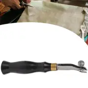(1.2mm)Ebony Handle Adjustable Stainless Steel Edge Creaser Leather Craft
