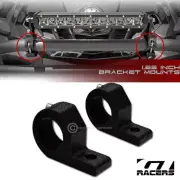 Texture Blk 1.25" Tube Bar Roll Cage Mount Bracket Clamps For Led Light Frc G09