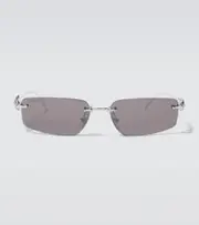 [Cartier Eyewear Collection] Cartier Eyewear Collection Clash De Cartier rectangular sunglasses One Size silver