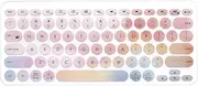 WYGCH - Ultra Thin Silicone Keyboard Cover for Logitech K380 Multi-Device Bluetooth Keyboard Protective Skin-Pink Ink