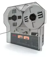 NEW Grey Custom Dust Cover with Reel Extensions for AKAI Tape Recorder GX Series