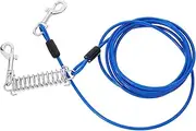 CORHAD Pet Tie-Out Cable Swivel Snap Hooks Spring Rope Holder for Dog Collar Outdoor Use