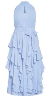 City Chic Xs Maxi Baby Blue Mandy Plus Size 14/16
