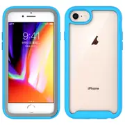 MCC Shockproof Bumper Case iPhone SE 2022 3rd Gen Clear Back Cover Apple [Sky Blue]
