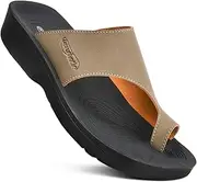 [AEROTHOTIC] Odal Split Toe Women’s Arch Support Slide Sandals