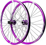 ZECHAO MTB Wheelset 26" 27.5/29in, 32 Holes Double Wall Aluminum Alloy Quick Release Disc Brake Rear Wheel Locking 7/8/9/10/11/12 Speeds Wheelset