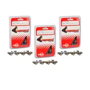 Copperhead 3PK .050 3/8"62 LKS LP Chisel Chainsaw Chains Echo Husqvarna