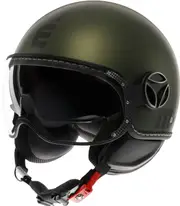 Momodesign FGTR Evo Mono, jet helmet , color: Matt Dark Green/Black , size: M
