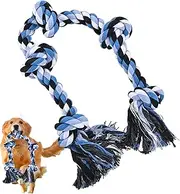 Dog Rope Toy - Tough Tug of War Toys for Puppy,Heavy Duty Dog Rope for Medium Large Breed, Indestructible Chewing Tool for Teeth Cleaning and Boredom Relief
