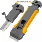 Razor Blade Scraper Tool, w/ Extra Blades, For Cleaning Glass, Top Stove, Oven