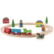 BigJigs - My First Train Set - Magnetic Wooden Toy Train Set (BJT010)
