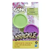 Play-Doh Krackle Purple & Green 2 Pack of Slime with Beads for Kids 3 Years & Up
