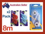 8m - Stuk Correction Tape White Out Roll-on Liquid Paper Dry Erase Roller School