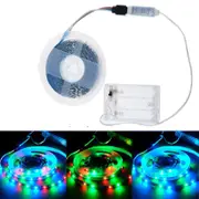 Ozoffer RGB LED Strip Light Battery Operated 5m Requires 3 x AA Batteries
