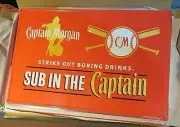 Captain Morgan (Strike out boring drinks) Metal Bar Sign (M-3)