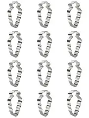 1 Dozen (12 pieces) Easter Carrot Cookie Cutter 4 in Metal Party Favors USA