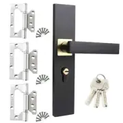 Universal Door Handle Lock Keys Set Black Bedroom Door Lock Livingroom