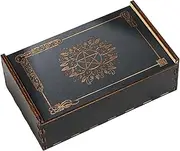 Tarot Card Case, Large Capacity Trinket Box, 5.91x3.54x1.97 Inches Reusable Decorative Dice Holder, Wooden Home Decor for Desktop and Table Organization
