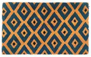Kimberley Blue PVC Backed Coir Doormat - Entry Mat, Welcome Mat, Door mat, Non Slip, Anti Slip, Front Door, Waterproof, Durable