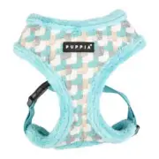 Puppia, Dog Harness, No Pull, Adjustable Soft, Arden Blue, XL Fits 22-30" Chest