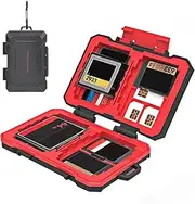 Portable Black Waterproof Memory Card Protective Carry Case Travel Storage Box Bag for Camera SD TF Cards