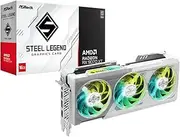 ASRock AMD Radeon RX 9070 XT Steel Legend 16GB Graphics Card - 16GB GDDR6, 256-bit, 1x HDMI, 3 x DisplayPort