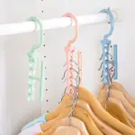 ROTATING FIVE-HOLE HANGER DRYING RACK HOME STORAGE HOOK RACK