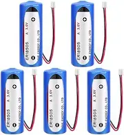 HOUYIBO 5PCS ER18505 with 2.0 White Plug 3.6V 4000mAh Battery A Size Non-Rechargeable Lithium Battery