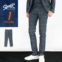 在飛比找松果購物優惠-『SMR』韓格紋西裝褲-深灰色《004KR1369》 (8折