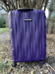 Samsonite Ziplite 3 DEEP PURPLE 20" Hardside Spinner Carryon Suitcase Luggage