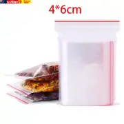 "Clear Resealable Plastic Food Storage Bags - Pack of 100/300/500"