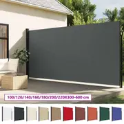 Retractable Side Awning Privacy Screen Sun Shelter Sunshade Patio Balcony vidaXL