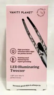 NEW VANITY PLANET LED ILLUMINATING LIGHTED TWEEZER