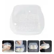 2 Pcs Microwave Toasty Maker Cookware Steamer Box Food Baskets