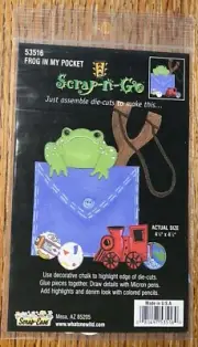 Scrap-Ease, Scrap-n-Go Frog in my Pocket Die Cuts 4⅛x 4⅛ Scrapbook Just Assemble