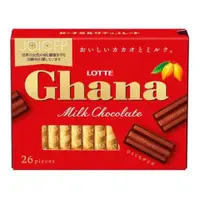 在飛比找比比昂日本好物商城優惠-樂天 Ghana 牛奶巧克力片 一盒26片入【6盒組】