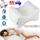 Memory Foam Knee Pillow Side Sleepers Back Hip Pad Sciatica Painrelief Cushion