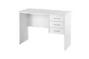 Maclaren Macey Computer Desk With 3 Drawers Writing Desk White